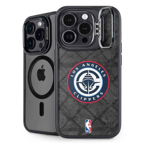 NBA Los Angeles Clippers Black Rust iPhone 15 Pro Max Kickstand Case