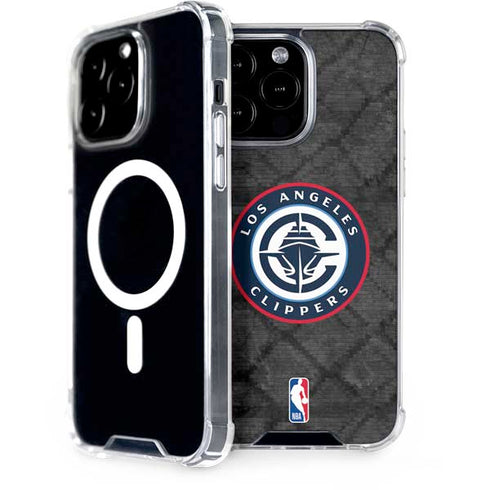NBA Los Angeles Clippers Black Rust iPhone 15 Pro Max MagSafe Case