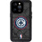 NBA Los Angeles Clippers Black Rust iPhone 15 Pro Waterproof Case