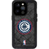NBA Los Angeles Clippers Black Rust iPhone 15 Pro Waterproof Case