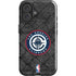 NBA Los Angeles Clippers Black Rust iPhone 16 Impact Case