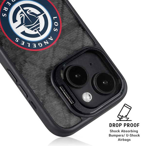 NBA Los Angeles Clippers Black Rust iPhone 16 Kickstand Case