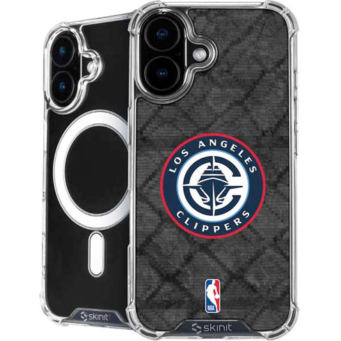 NBA Los Angeles Clippers Black Rust iPhone 16 MagSafe Case