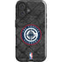 NBA Los Angeles Clippers Black Rust iPhone 16 Plus Impact Case