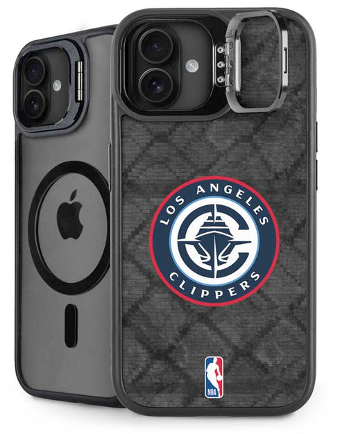 NBA Los Angeles Clippers Black Rust iPhone 16 Plus Kickstand Case