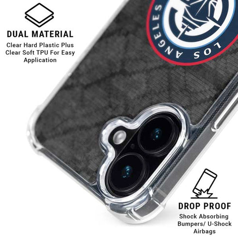 NBA Los Angeles Clippers Black Rust iPhone 16 Plus MagSafe Case