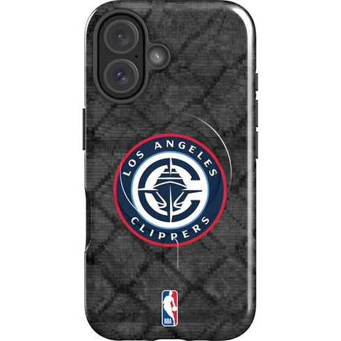 NBA Los Angeles Clippers Black Rust iPhone 16 Plus Magsafe Impact Case