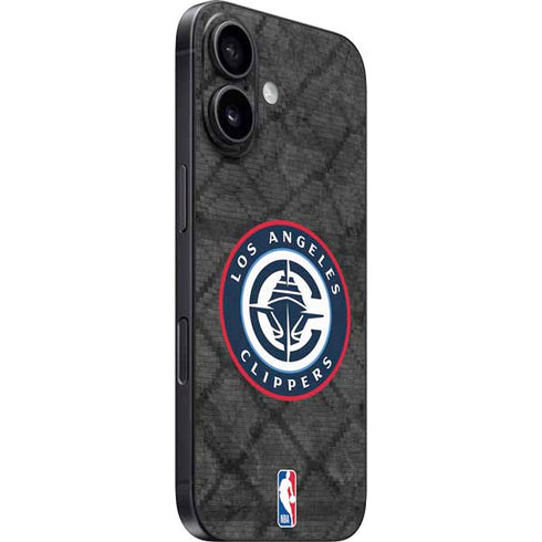 NBA Los Angeles Clippers Black Rust iPhone 16 Plus Skin