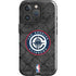 NBA Los Angeles Clippers Black Rust iPhone 16 Pro Impact Case