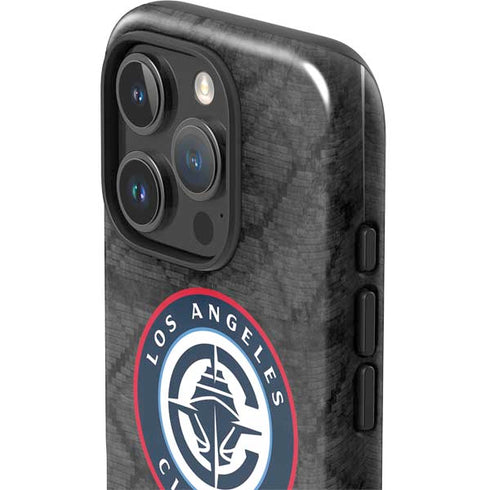 NBA Los Angeles Clippers Black Rust iPhone 16 Pro Impact Case