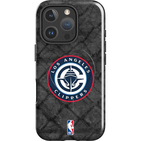 NBA Los Angeles Clippers Black Rust iPhone 16 Pro Magsafe Impact Case