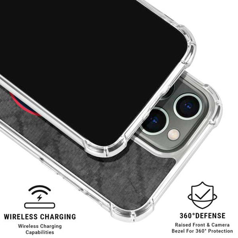 NBA Los Angeles Clippers Black Rust iPhone 16 Pro Max Clear Case