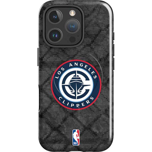 NBA Los Angeles Clippers Black Rust iPhone 16 Pro Max Magsafe Impact Case