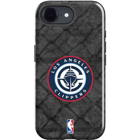 NBA Los Angeles Clippers Black Rust iPhone 16e Impact Case