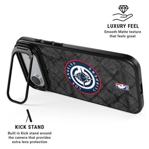 NBA Los Angeles Clippers Black Rust iPhone 17 Air Kickstand Case