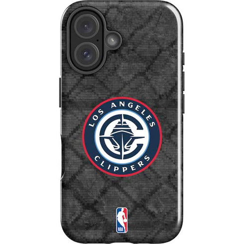 NBA Los Angeles Clippers Black Rust iPhone 17 Impact Case