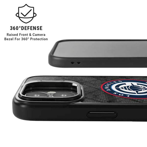 NBA Los Angeles Clippers Black Rust iPhone 17 Kickstand Case