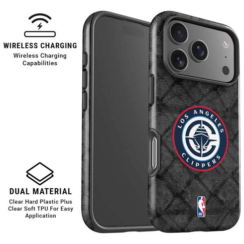 NBA Los Angeles Clippers Black Rust iPhone 17 Pro Magsafe Impact Case
