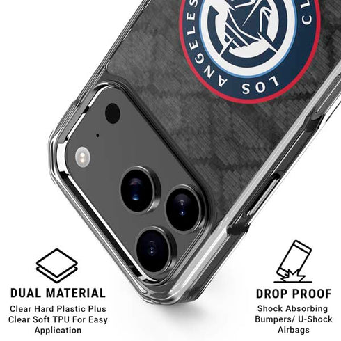 NBA Los Angeles Clippers Black Rust iPhone 17 Pro Max Clear Case