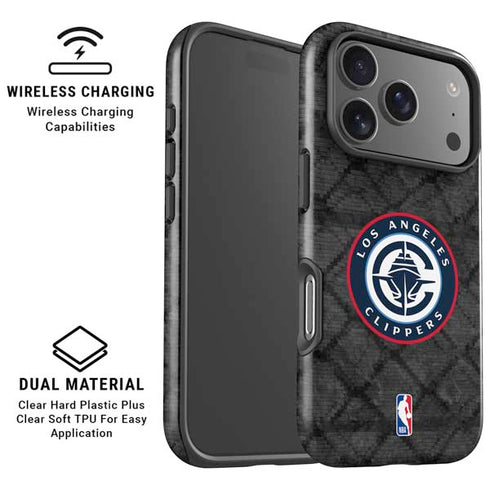 NBA Los Angeles Clippers Black Rust iPhone 17 Pro Max Magsafe Impact Case