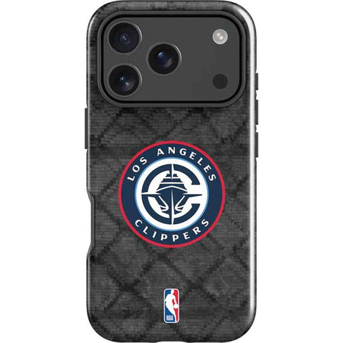 NBA Los Angeles Clippers Black Rust iPhone 18 Pro Impact Case