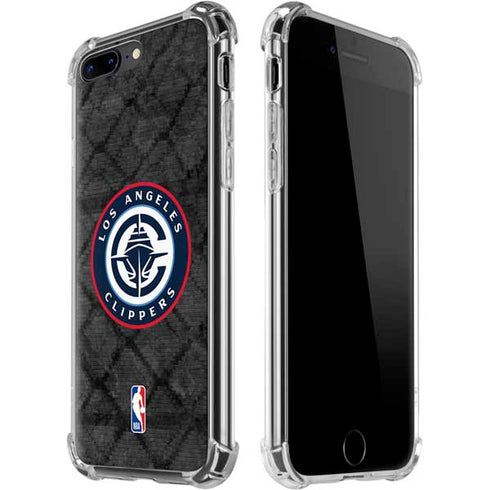 NBA Los Angeles Clippers Black Rust iPhone 7/8 Plus Clear Case