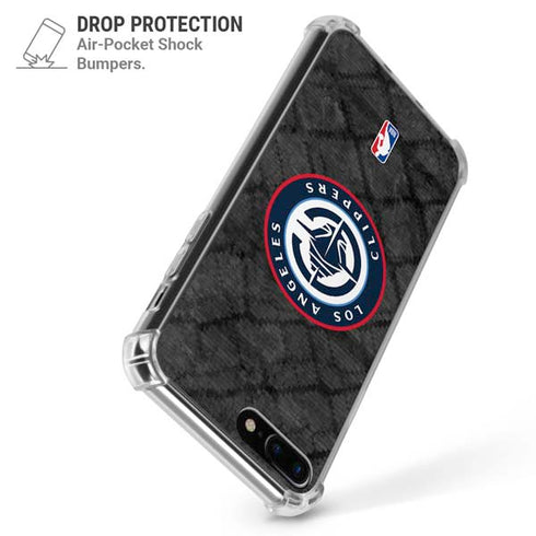 NBA Los Angeles Clippers Black Rust iPhone 7/8 Plus Clear Case