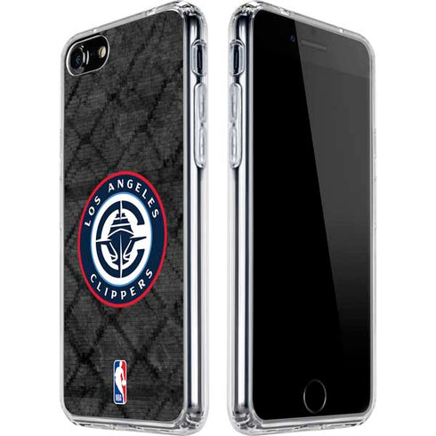 NBA Los Angeles Clippers Black Rust iPhone SE (2nd & 3rd Gen) Clear Case