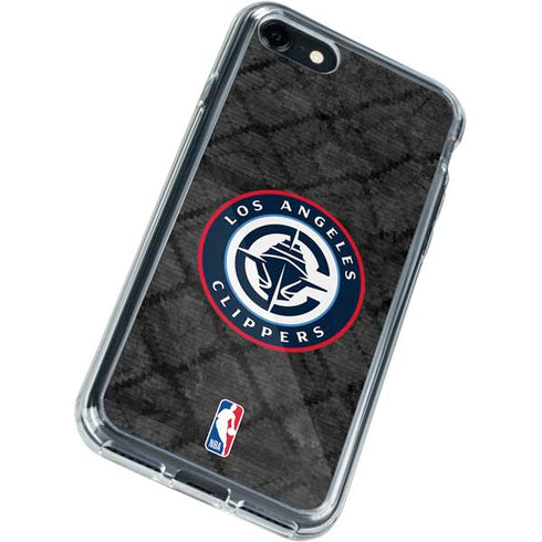 NBA Los Angeles Clippers Black Rust iPhone SE (2nd & 3rd Gen) Clear Case