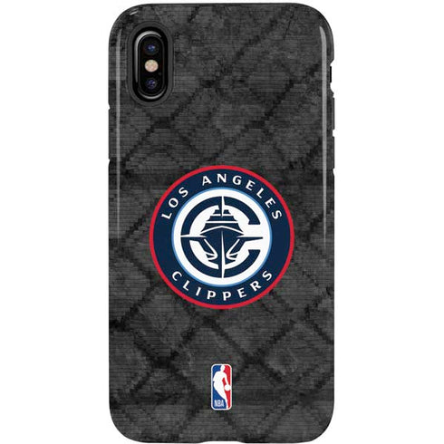 NBA Los Angeles Clippers Black Rust iPhone X Pro Case
