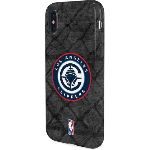 NBA Los Angeles Clippers Black Rust iPhone X Pro Case