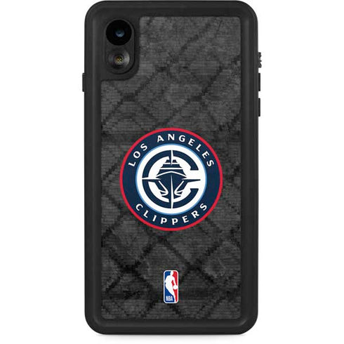 NBA Los Angeles Clippers Black Rust iPhone XR Waterproof Case