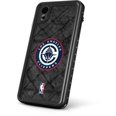 NBA Los Angeles Clippers Black Rust iPhone XR Waterproof Case