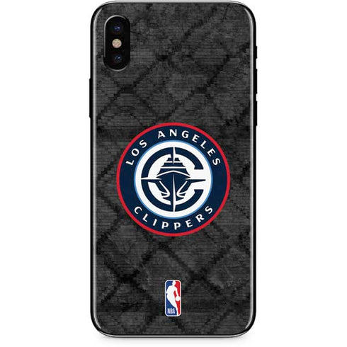 NBA Los Angeles Clippers Black Rust iPhone XS Max Skin