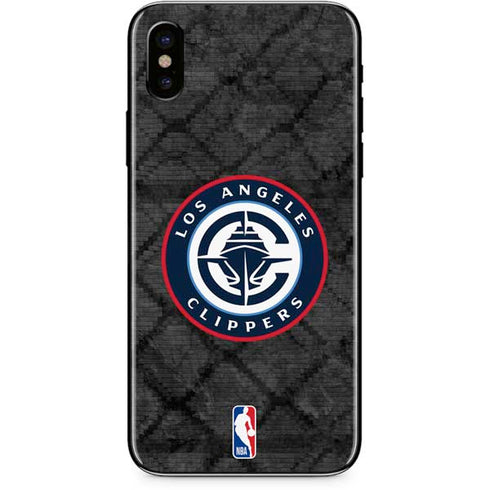 NBA Los Angeles Clippers Black Rust iPhone XS Skin