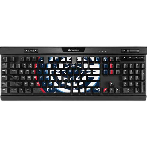 NBA Los Angeles Clippers Black Rust K95 RGB PLATINUM Mechanical Gaming Keyboard Skin