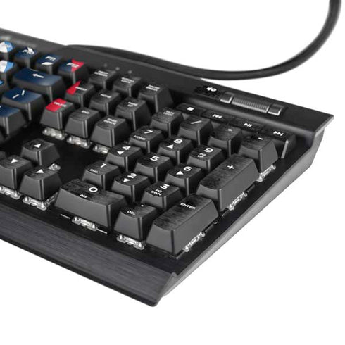 NBA Los Angeles Clippers Black Rust K95 RGB PLATINUM Mechanical Gaming Keyboard Skin