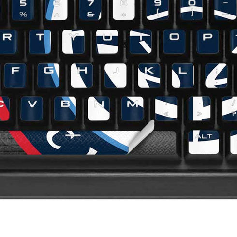 NBA Los Angeles Clippers Black Rust K95 RGB PLATINUM Mechanical Gaming Keyboard Skin