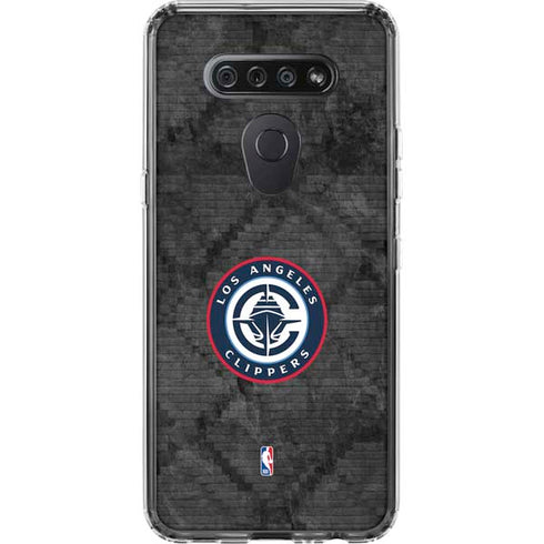 NBA Los Angeles Clippers Black Rust LG K51/Q51 Clear Case