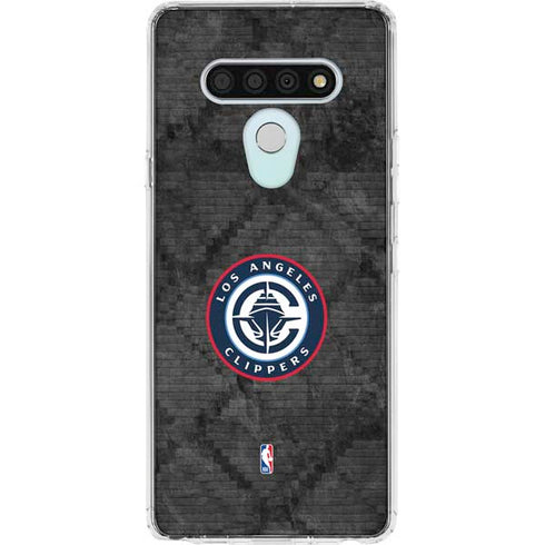 NBA Los Angeles Clippers Black Rust LG Stylo 6 Clear Case