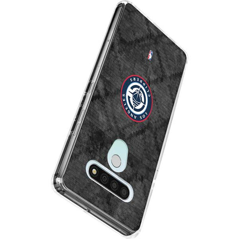NBA Los Angeles Clippers Black Rust LG Stylo 6 Clear Case