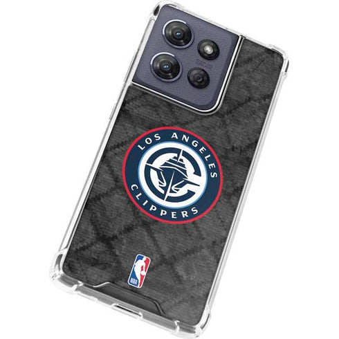NBA Los Angeles Clippers Black Rust Moto G 5G (2025) Clear Case