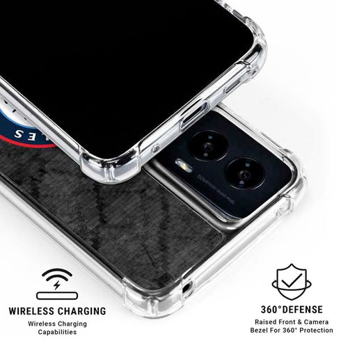 NBA Los Angeles Clippers Black Rust Moto G Power 5G (2024) Clear Case
