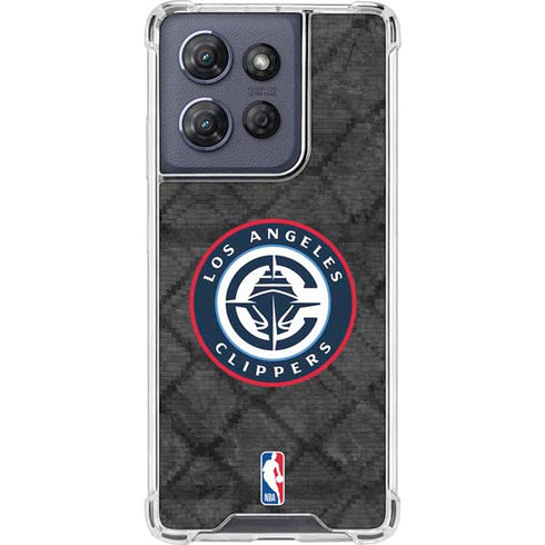NBA Los Angeles Clippers Black Rust Moto G Power 5G (2025) Clear Case