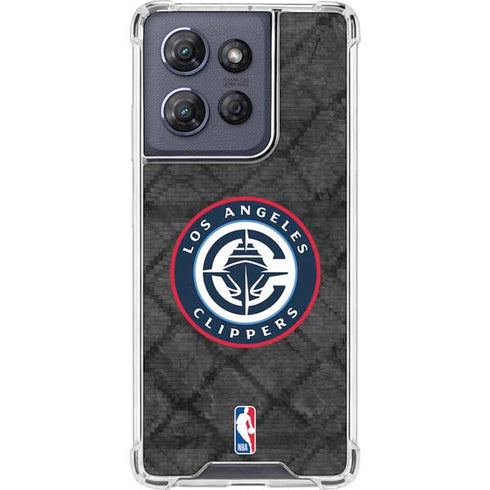 NBA Los Angeles Clippers Black Rust Moto G Stylus 5G (2025) Clear Case