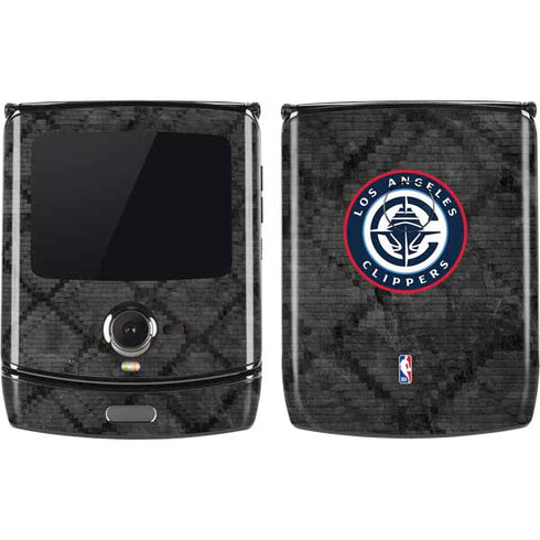 NBA Los Angeles Clippers Black Rust Motorola RAZR Skin