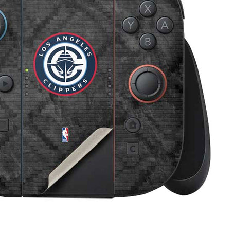 NBA Los Angeles Clippers Black Rust Nintendo Switch 2 (2025) Joy-Con Controller Skin