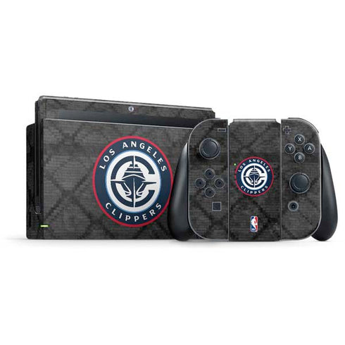 NBA Los Angeles Clippers Black Rust Nintendo Skins