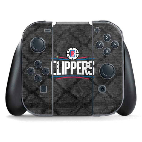 NBA Los Angeles Clippers Black Rust Nintendo Switch (2017-2021) Joy-Con Controller Skin