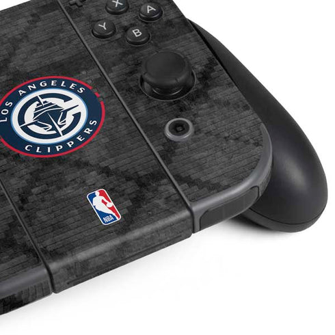 NBA Los Angeles Clippers Black Rust Nintendo Switch (2017-2021) Joy-Con Controller Skin